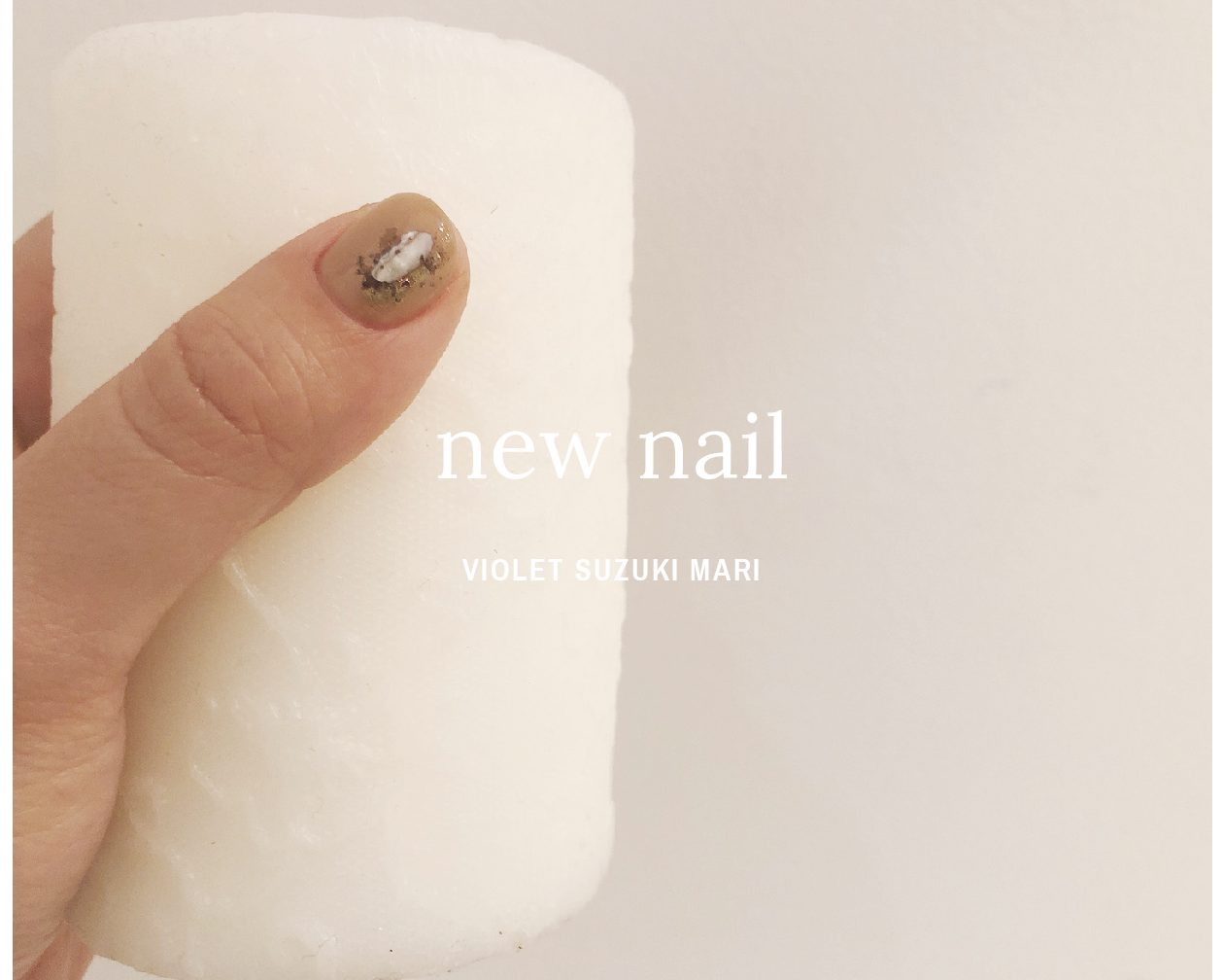 new nail♡【brown antique】