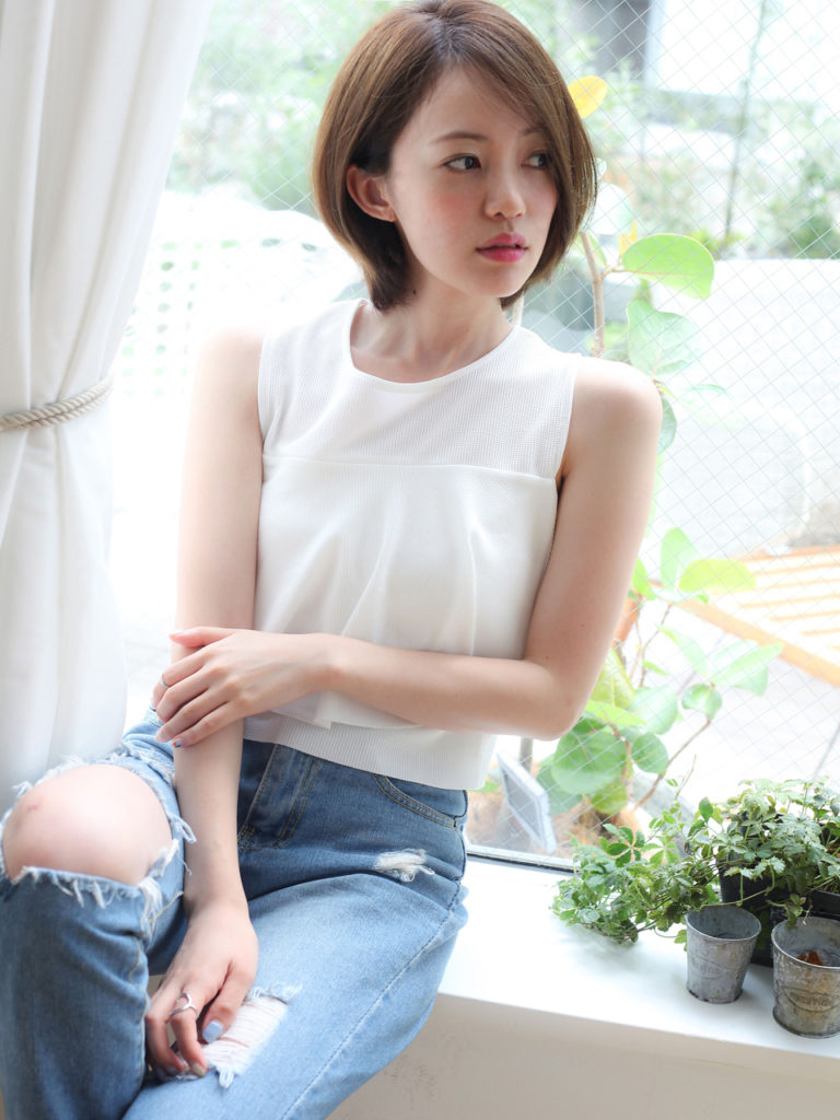 大人可愛いショートヘア